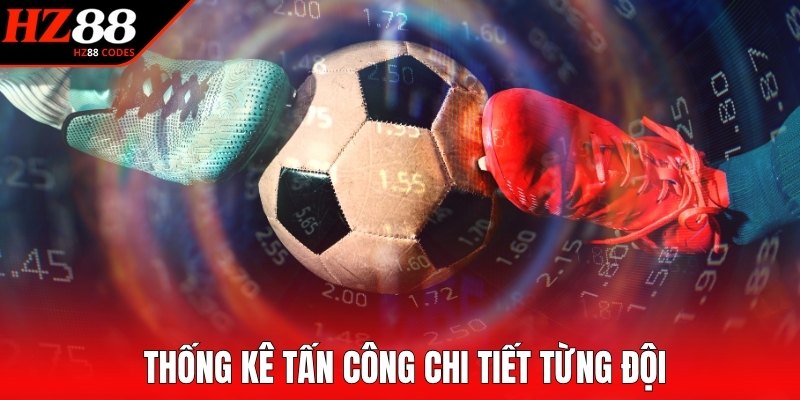 Thống kê tấn công chi tiết từng đội